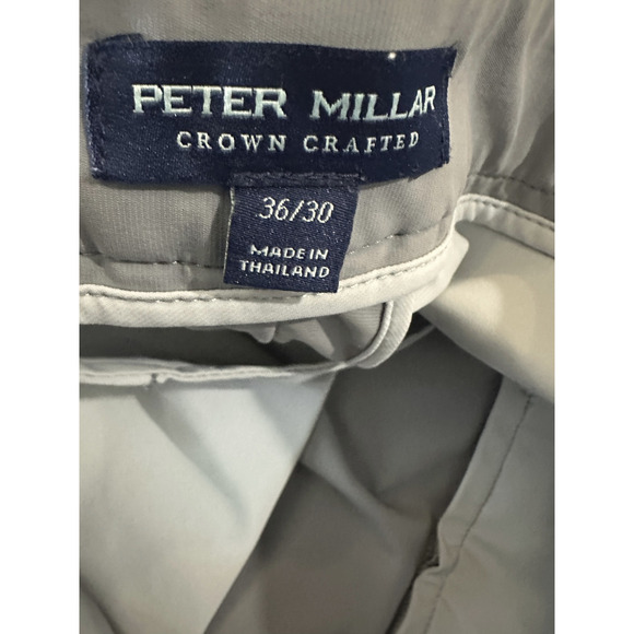 Peter Millar Crown Crafted Blade Performance Ankle Sport Pant Gray Men's 36 x 30 - Picture 7 of 16